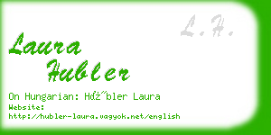 laura hubler business card